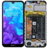 [f1931] TOUCH SCREEN DISPLAY ORIGINALE PER HUAWEI Y5 2019 CON FRAME E BATTERIA