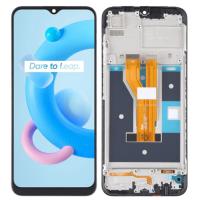 [y1077] TOUCH SCREEN DISPLAY PER REALME C20 CON FRAME NERO