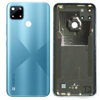 [y1095] COPRIBATTERIA BACK COVER ORIGINALE PER REALME C21Y RMX3263 CON VETRO FOTOCAMERA BLU