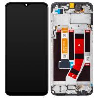 [y1807] TOUCH SCREEN DISPLAY PER OPPO A77 4G / 5G / A57S 4G / ONE PLUS NORD N20 SE CON FRAME (SERVICE PACK) NERO