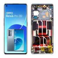 [y2232] TOUCH SCREEN DISPLAY PER OPPO RENO 6 PRO 5G CON FRAME GREY (SERVICE PACK)