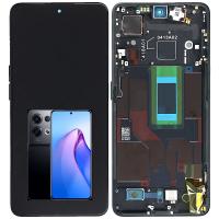 [y2289] TOUCH SCREEN DISPLAY PER OPPO RENO 8 PRO 5G CON FRAME NERO (SERVICE PACK)