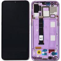 [t1596] TOUCH SCREEN DISPLAY PER XIAOMI MI 9 CON FRAME VIOLA (SERVICE PACK)