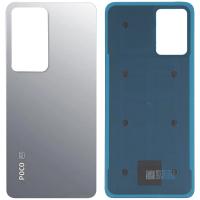 [t1881] COPRIBATTERIA BACK COVER PER XIAOMI POCO F4 SILVER