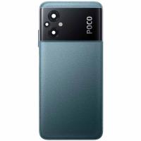 [t2001] COPRIBATTERIA BACK COVER ORIGINAL PER XIAOMI POCO M5 4G CON VETRO FOTOCAMERA + TASTO FISICO VOLUME VERDE