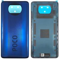 [t2040] COPRIBATTERIA BACK COVER PER XIAOMI POCO X3 / POCO X3 NFC BLU