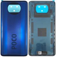 [t2041] COPRIBATTERIA BACK COVER ORIGINAL PER XIAOMI POCO X3 / POCO X3 NFC BLU