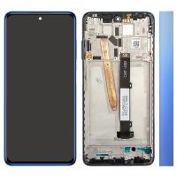 [t2089] TOUCH SCREEN DISPLAY ORIGINALE PER XIAOMI POCO X3 PRO CON FRAME BLU