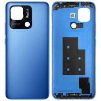 [t2214] COPRIBATTERIA BACK COVER PER XIAOMI REDMI 10C (220333QNY) CON VETRO FOTOCAMERA BLU