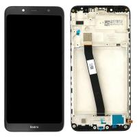 [t2451] TOUCH SCREEN DISPLAY PER XIAOMI REDMI 7A CON FRAME (SERVICE PACK) NERO