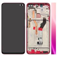 [t2633] TOUCH SCREEN DISPLAY PER XIAOMI REDMI K30 / POCO X2 CON FRAME (SERVICE PACK) ROSSO