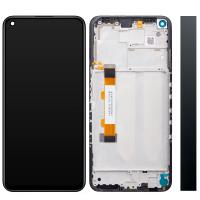 [t3121] TOUCH SCREEN DISPLAY PER XIAOMI REDMI NOTE 9T 5G NERO CON FRAME (SERVICE PACK) NERO