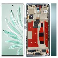 [f1990] TOUCH SCREEN DISPLAY ORIGINALE PER HUAWEI HONOR 70 5G CON FRAME VERDE