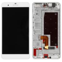 [f2106] TOUCH SCREEN DISPLAY PER HUAWEI HONOR 6 PLUS ORIGINAL CON FRAME BIANCO