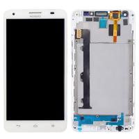 [f2133] TOUCH SCREEN DISPLAY PER HUAWEI HONOR 3X G750 CON FRAME BIANCO