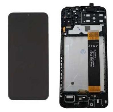 [b4455] TOUCH SCREEN DISPLAY PER SAMSUNG A13 MEDIATEK A137 FLAT A135 CON FRAME ASSEMBLATO