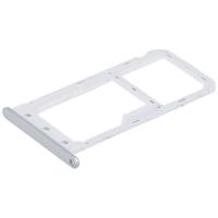 [f4689] CARRELLO SIM TRAY PER HUAWEI Y6 PRO / ENJOY 5 SILVER