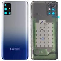 [b5547] COPRIBATTERIA BACK COVER PER SAMSUNG GALAXY M31S M317 CON VETRO FOTOCAMERA BLU ORIGINALE