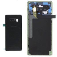 [b5865] COPRIBATTERIA BACK COVER PER SAMSUNG GALAXY NOTE 8 N950F CON VETRO FOTOCAMRA NERO ORIGINALE