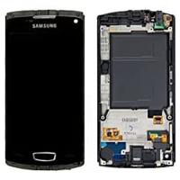 [b6136] TOUCH SCREEN DISPLAY PER SAMSUNG S8600 WAVE 3 CON FRAME NERO ORIGINALE