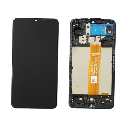 [b6206] TOUCH SCREEN DISPLAY LCD PER SAMSUNG A125F A127F A12 NERO CON FRAME (VER. SM-A125F REV 0.1 - CDOT)