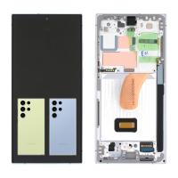 [b6236] TOUCH SCREEN DISPLAY SERVICE PACK PER SAMSUNG GALAXY S23 ULTRA S918 LIGHT BLU / LIGHT GREEN