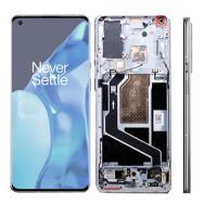 [e1519] TOUCH SCREEN DISPLAY PER ONE PLUS 9 PRO CON FRAME MORNING MIST SILVER