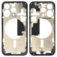 [a2875] MIDDLE FRAME + SIDE KEY PER APPLE IPHONE 15 PRO SMONTATO GRADO A BLU