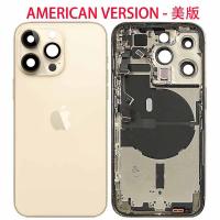 [a2914] BACK COVER PER APPLE IPHONE 14 PRO SMONTATO GRADO A GOLD  US VERSION