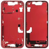 [a2930] MIDDLE FRAME + SIDE KEY PER APPLE IPHONE 14 SMONTATO GRADO A ROSSO