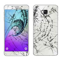 [r1002] Samsung Galaxy A310 Smartphone 16Gb Used Glass And Back Cover Broken Google Account Active Display Ok White Bulk