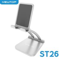 [r972] NEWTOP ST26 SUPPORTO STAND DA TAVOLO PER SMARTPHONE E TABLET BIANCO