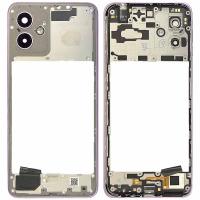 [h292] FRAME B + SIDE KEY PER MOTOROLA MOTO G14 XT2341 LILLA