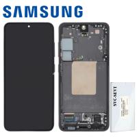 [b9997] TOUCH SCREEN DISPLAY PER SAMSUNG GALAXY S24 5G 2024 S921 CON FRAME NERO SERVICE PACK