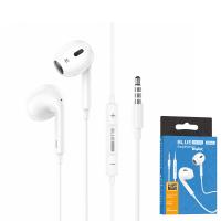 [y2799] BLUE Power In-ear Headphones BBM30 Max  3.5 mm  1.2m With Microphone  White In Blister