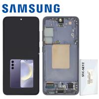 [b10128] TOUCH SCREEN DISPLAY PER SAMSUNG GALAXY S24 S921 CON FRAME VIOLA SERVICE PACK