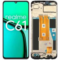 [y2935] TOUCH SCREEN DISPLAY PER REALME C61 RMX3930 CON FRAME NERO
