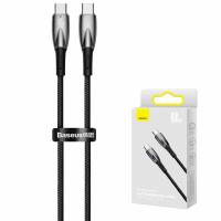 [y3223] CAVO CABLE BASEUS USB-C To USB-C Cable Crystal Shine Series 100W 5A 1.2m NERO CAJY000603