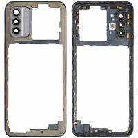 [c298] FRAME B + VETRO FOTOCAMERA CAMERA GLASS PER NOKIA G42 5G TA-1581 NERO