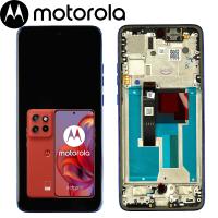 [h380] TOUCH SCREEN DISPLAY PER MOTOROLA EDGE 50 NEO 5G CON FRAME ROSSO POINCIANA SERVICE PACK