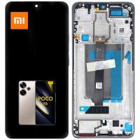 [t3581] TOUCH SCREEN DISPLAY PER XIAOMI POCO F6 5G (2024) 24069PC21G CON FRAME GOLD SERVICE PACK