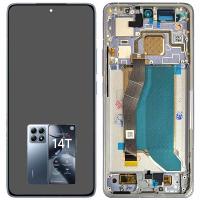 [t3633] TOUCH SCREEN DISPLAY PER XIAMI MI 14T PRO 5G CON FRAME BLU