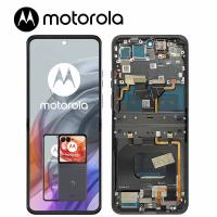 [h388] TOUCH SCREEN DISPLAY PER MOTOROLA MOTO RAZR 50 XT2453 CON FRAME GRIGIO NERO