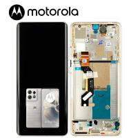 [h425] TOUCH SCREEN DISPLAY PER MOTOROLA MOTO EDGE 50 PRO 5G XT2403 CON FRAME PEARL SERVICE PACK