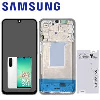 [b10319] TOUCH SCREEN DISPLAY PER SAMSUNG GALAXY A26 5G A266 CON FRAME BIANCO SERVICE PACK