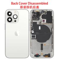 [a3283] SCOCCA BACK COVER + FRAME PER IPHONE 13 PRO SILVER BIANCO SMONTATA GRADO A1