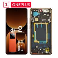 [y3165] TOUCH SCREEN DISPLAY PER REALME GT 7 PRO 5G RMX5010 / RMX5011 CON FRAME ORANGE SERVICE PACK