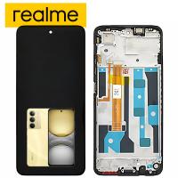 [y3174] TOUCH SCREEN DISPLAY PER REALME C75 RMX3941 CON FRAME GIALLO SERVICE PACK