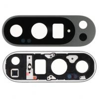 [x105] VETRO FOTOCAMERA CAMERA GLASS + FRAME PER GOOGLE PIXEL 9 NERO