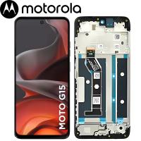 [h499] TOUCH SCREEN DISPLAY PER MOTOROLA MOTO G15 XT-2521-2 / G15 POWER CON FRAME NERO SERVICE PACK